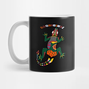 aboriginal lizard Mug